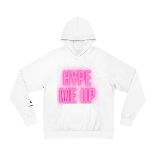Hype Me Up Hoodie - Trendy White Sweatshirt for Casual Vibes
